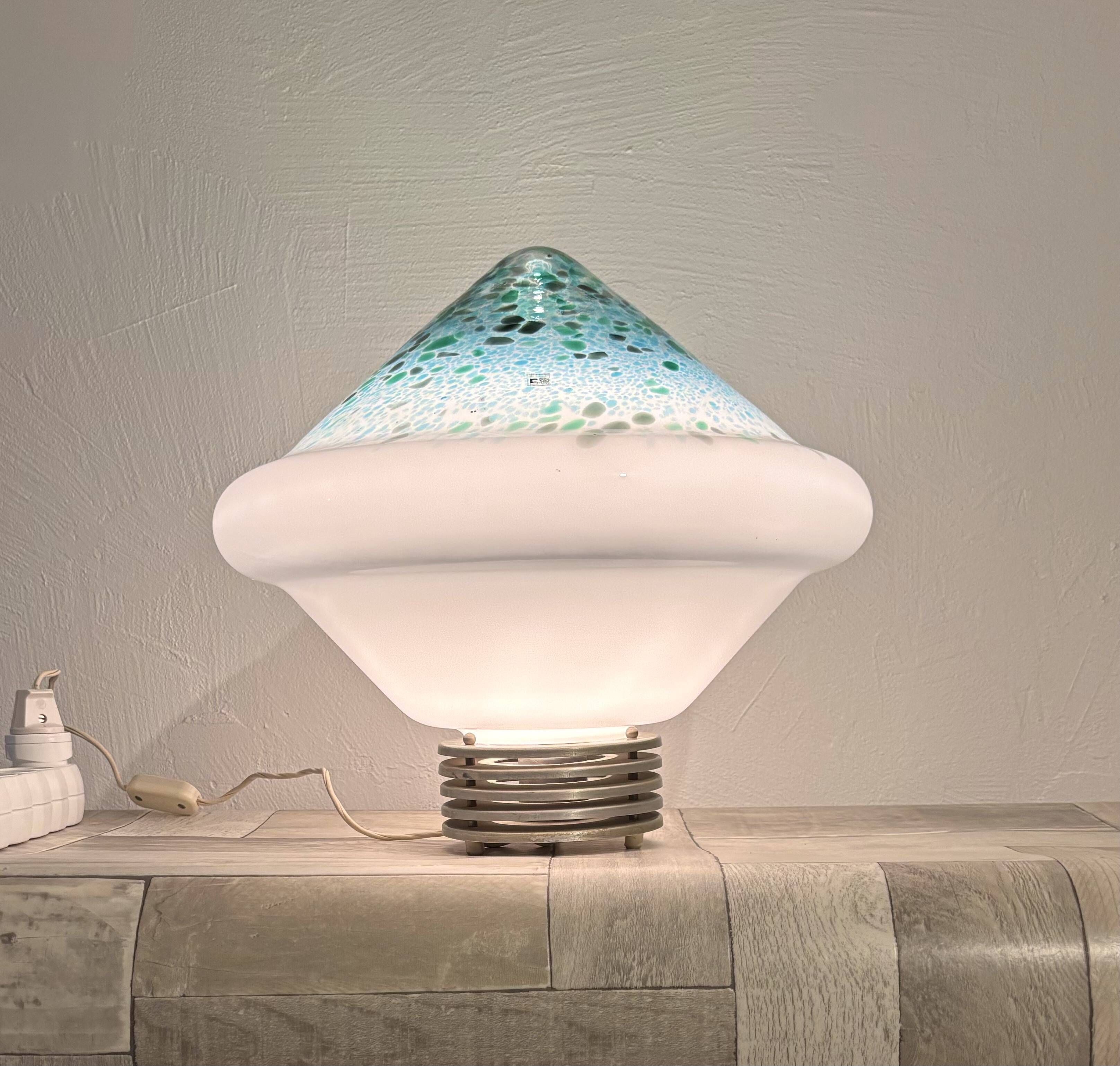 Large Murano lamp Fratelli Toso - Original label - Space Age