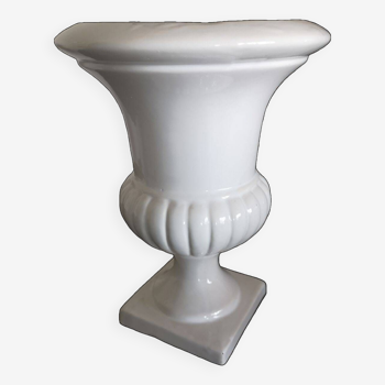 Large cup / Medici vase in enameled ceramic