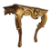 Support console / wall-mounted, carved and gilded wood, Louis XV, 18th century – France