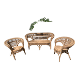 Vintage rattan garden furniture