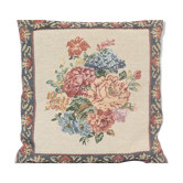 Flower tapestry cushion