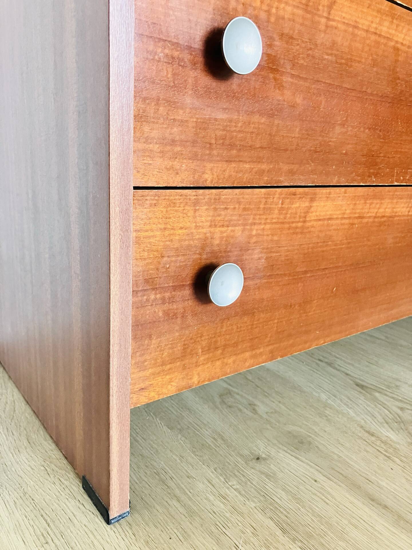 1970s vintage mahogany chest of drawers