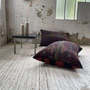 Pair of vintage XXL Kilim cushions