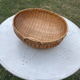 Round Basket made of Asian bamboo