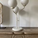 Urban three-headed desk lamp in white opaline