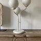 Urban three-headed desk lamp in white opaline