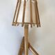 Vintage rattan wall lamp design 60 years