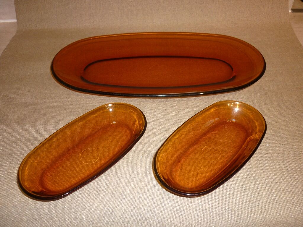 Duralex dish in amber glass 36 cm