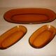 Plat Duralex en verre ambré 36 cm