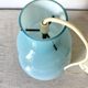 Suspension vintage en opaline bleue , 1960
