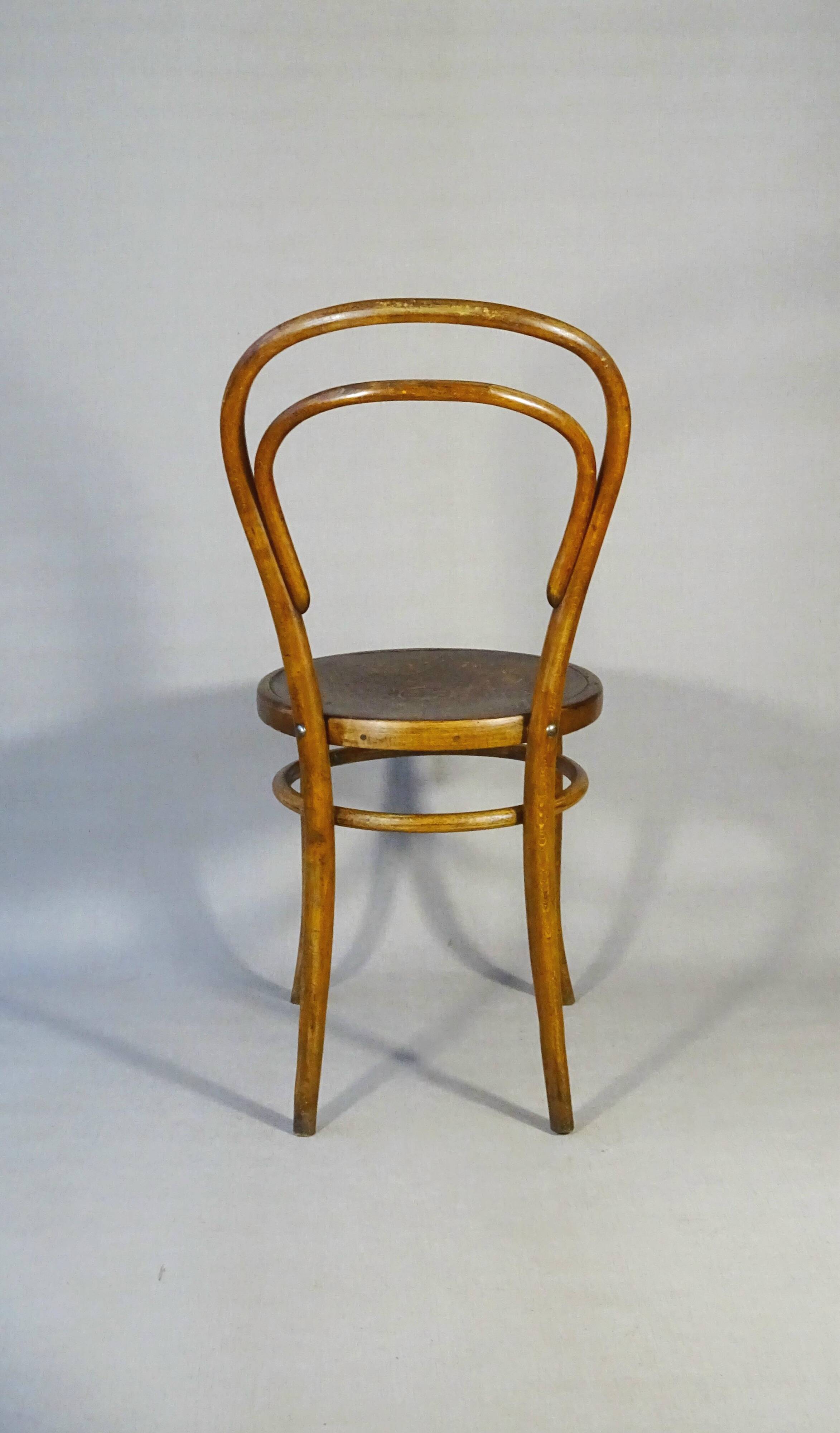 Set of 2 bistro chairs N°14 by Turpe - Germany 1900 -