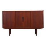 Buffet haut en teck, design danois, années 1960, production : Danemark