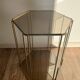 Brass and smoked glass console from the 70s