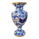 Large blue and gold vase in earthenware H.Bequet bohemian style
