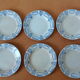 Six old dessert plates from Moulin des Loups