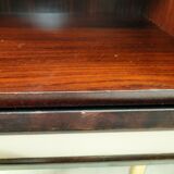 Commode / commode et tables de chevet - années 1960 - laiton faux cuir
