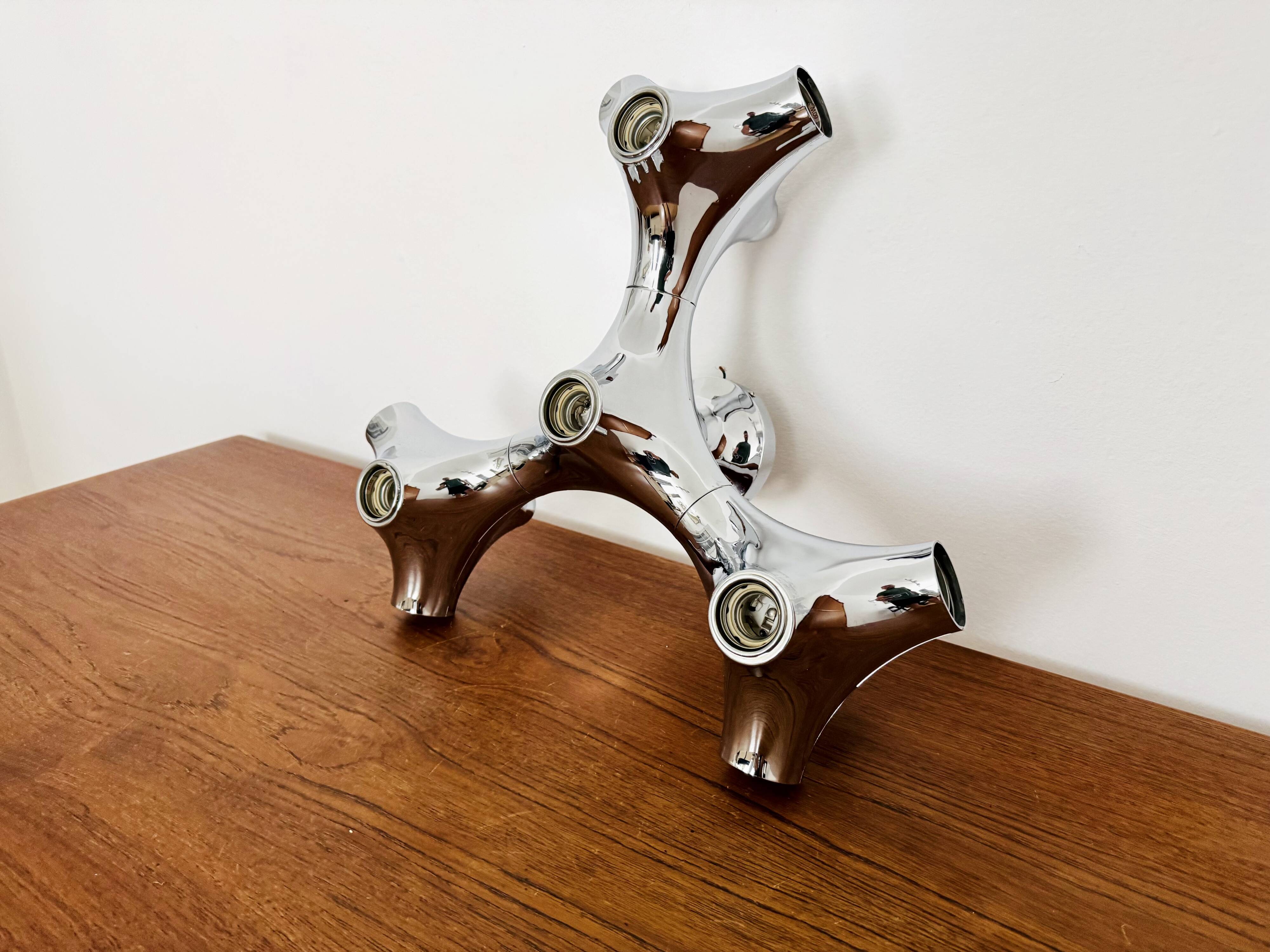 Lampe Flush Sputnik Gemini par Gebrüder Cosack
