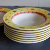 Hollow plates model tulip ceramic