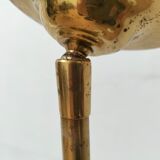 Pair brass and glass chandeliers