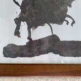 Picasso poster, wooden frame with glass