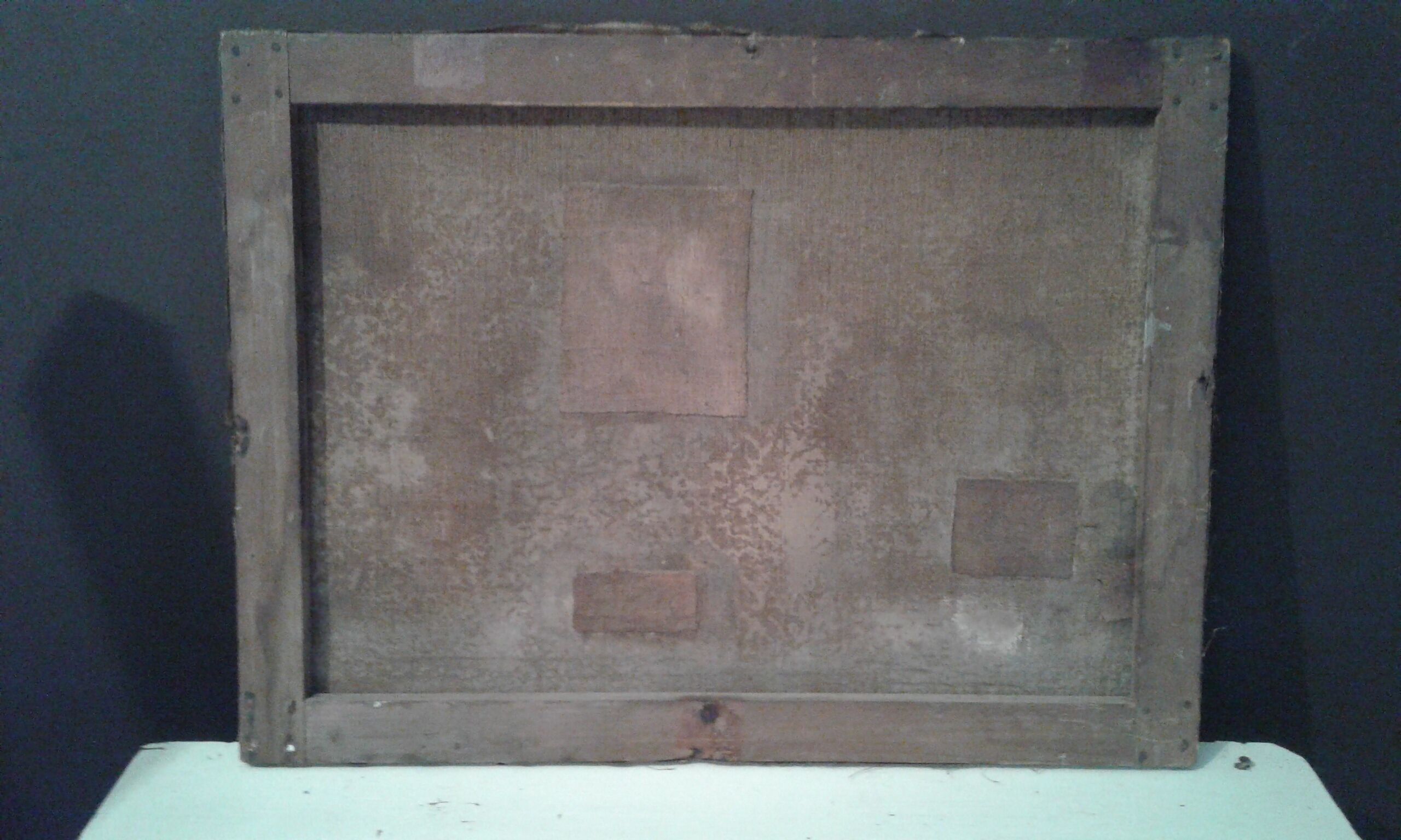 Old painting landscape, barbizon