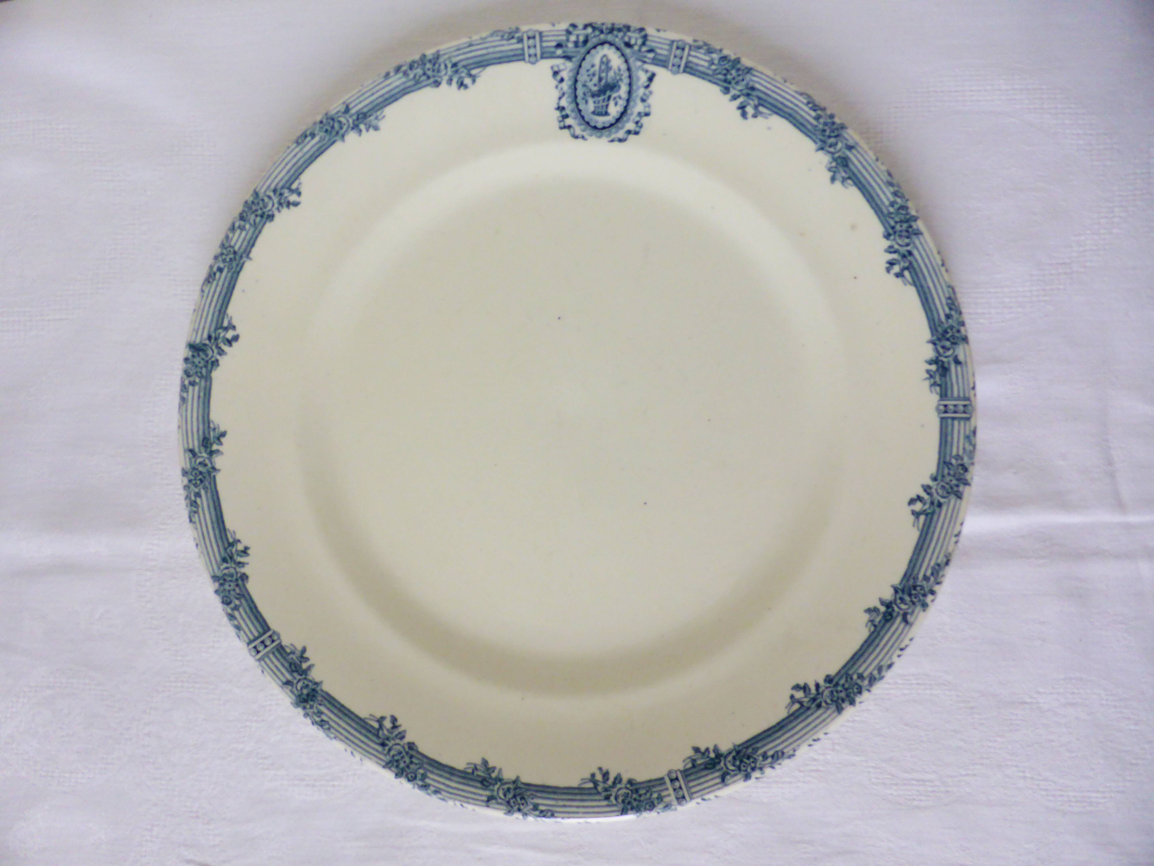 Vintage round serving dish from Salins 210398