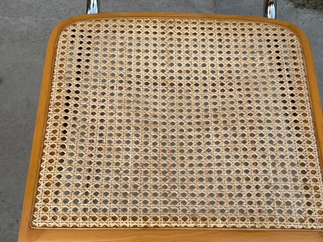 Cesca model design chair with armrests chrome version