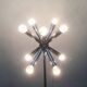 Lampadaire étoile de l'ère spatiale allemande du milieu du siècle, années 1960