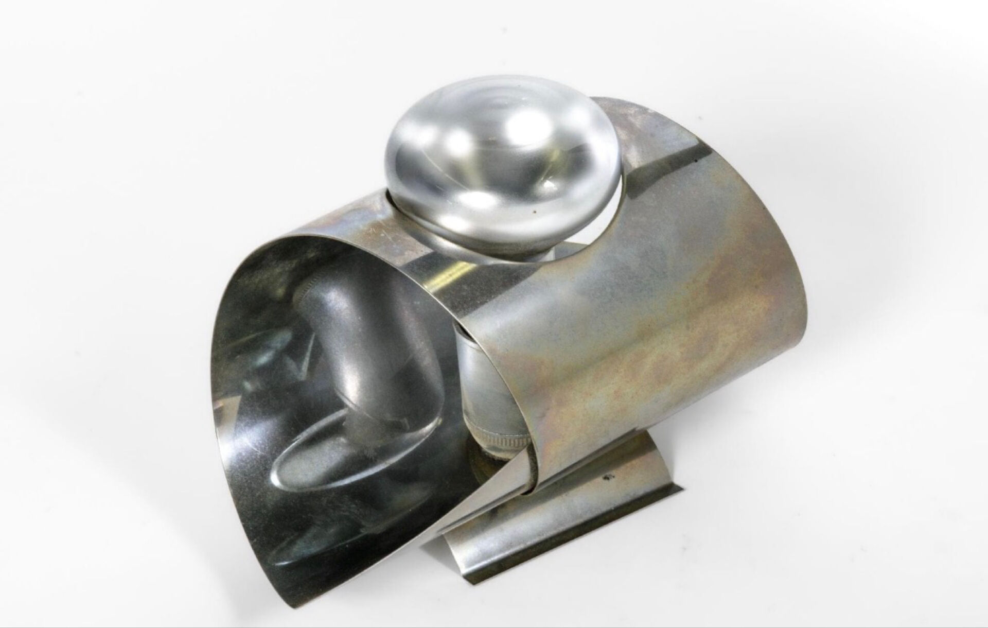 Space Age wall light in chrome metal – 1970s – OXAR style