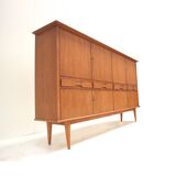 Large vintage teak highboard made in the 60s