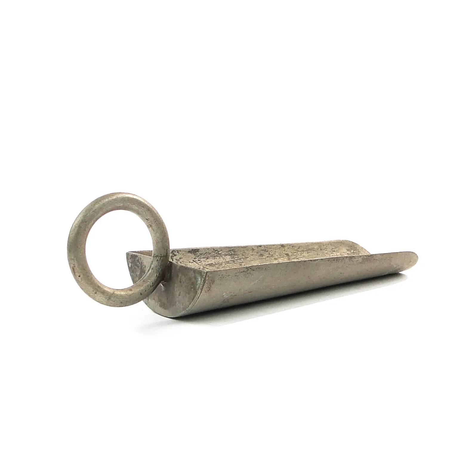 Coffee scoop, mid-century modern, silver-plated alpaca, United Kingdom, 1950s