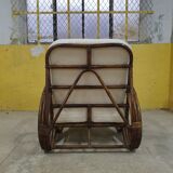 Fauteuil rotin 1960