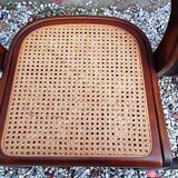 Set of 4 cannenated gondola chairs