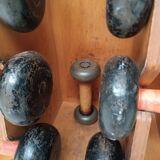 60s dumbbell wall display