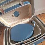 Air France vintage flight attendant nesting suitcase set