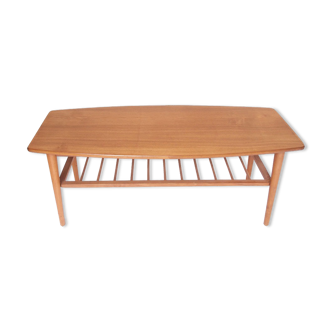 Vintage Scandinavian coffee table double top