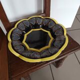 HB Quimper ceramic fruit bowl with beaded decoration