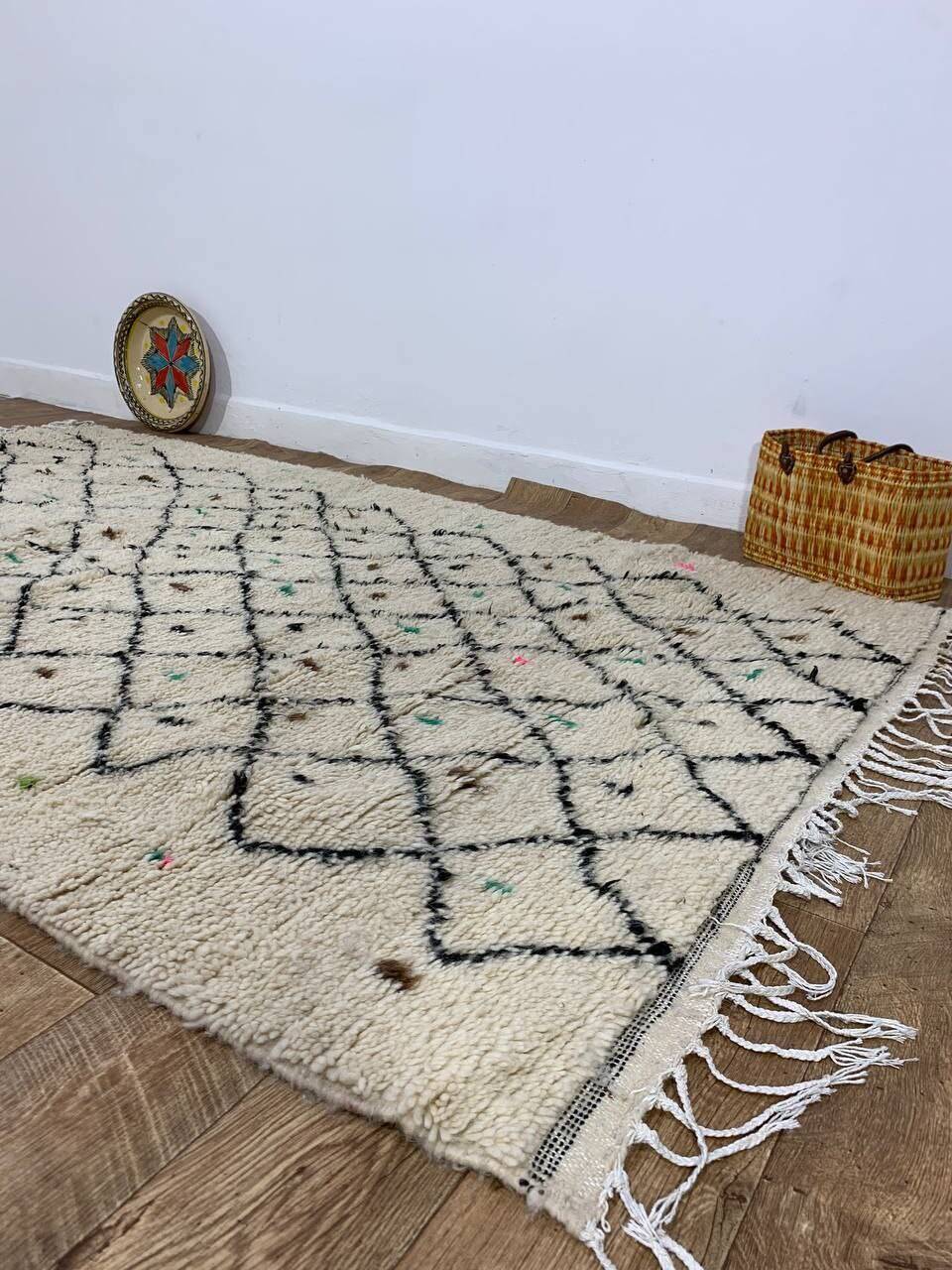 Tapis berbère marocain artisanal fait main 245 X 148 CM