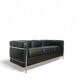 LC2 Le Corbusier 3-seater sofa published by Cassina