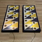 Pair of large "Scandinavian Design" wall lights.