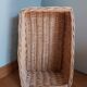 Rectangular wicker basket 48 cm by 31 cm