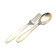 Art Deco SAIGON table cutlery in silver metal ALFENIDE by CHRISTOFLE 20.5cm