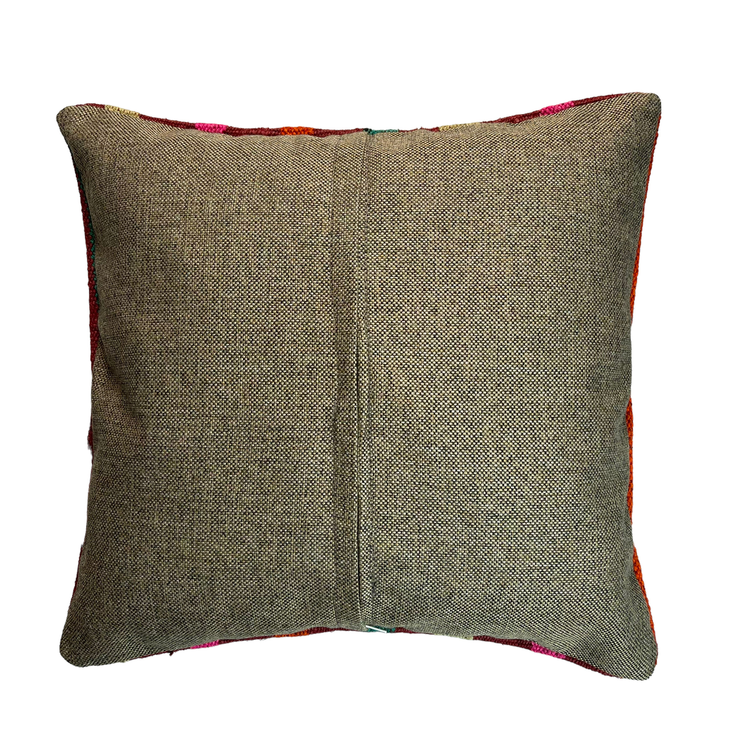 Vintage turkish kilim cushion cover, 40 x 40 cm