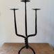 Antique wrought iron candlestick