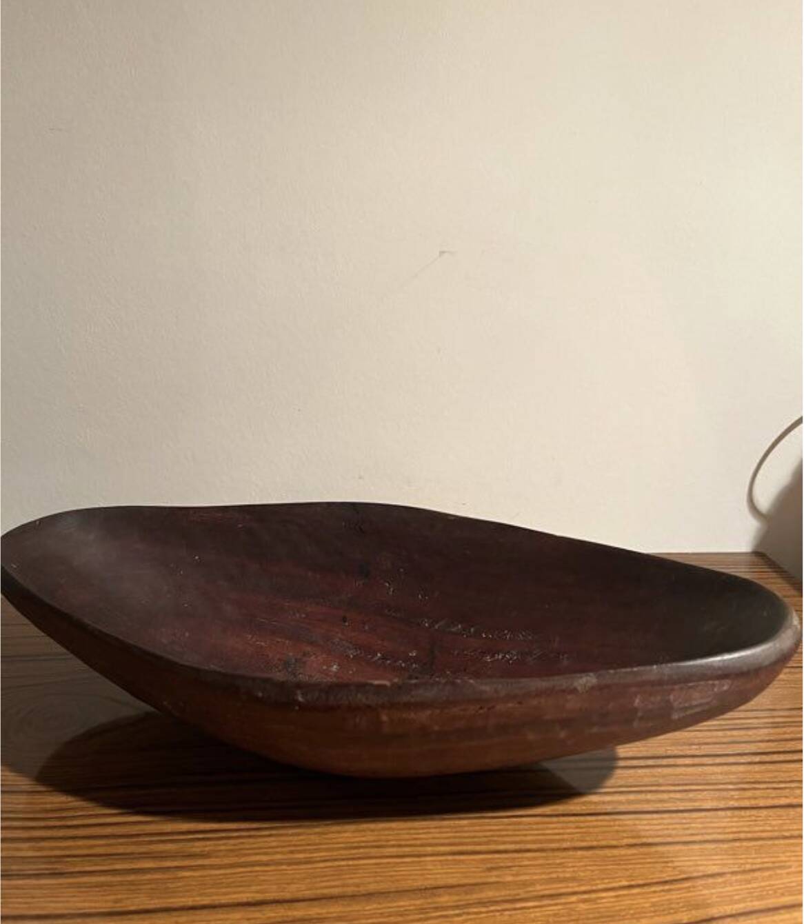 Vintage mid-century carved solid wood sideboard