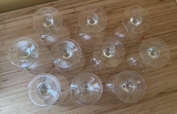 10 coupes 22 cl Luminarc des années 1970/1980