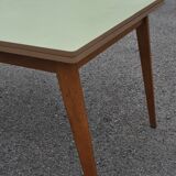 Yellow formica table