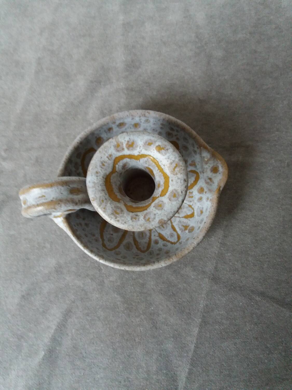 Cellar rat candle holder signed austruy