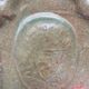 Antique French enamelled earthenware planter or pot