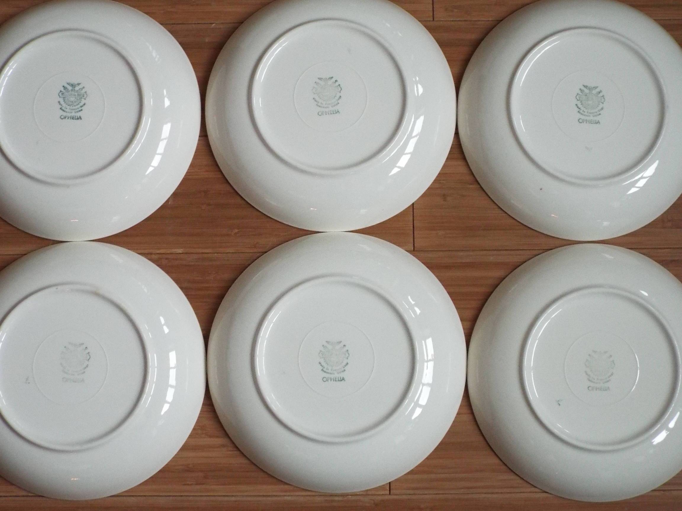 6 Villeroy and Boch Ophélia soup plates